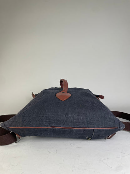 Vintage Issey Miyake Canvas Backpack Navy Brown