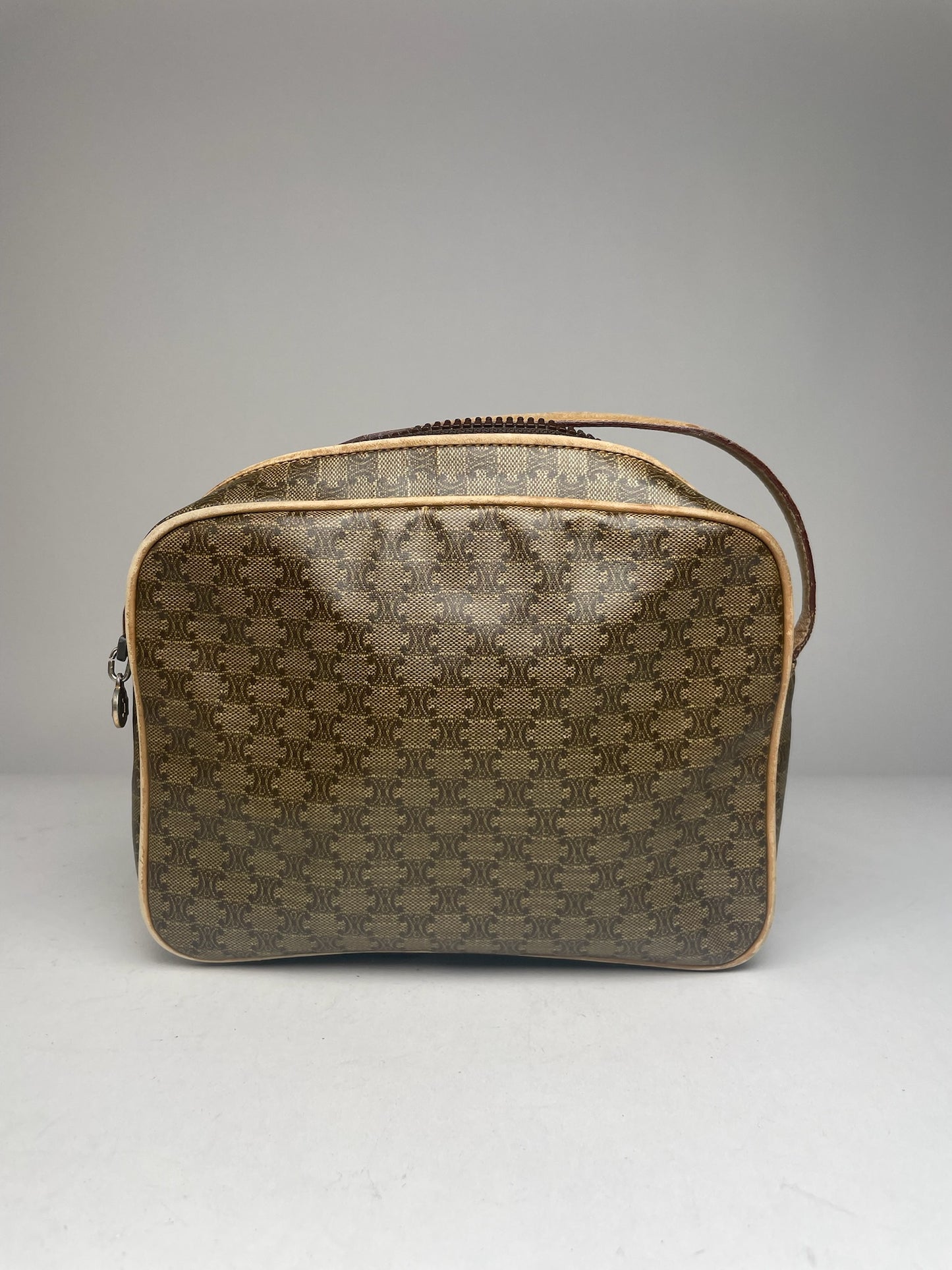 Vintage Celine Paris Triomphe Leather Monogram Bag