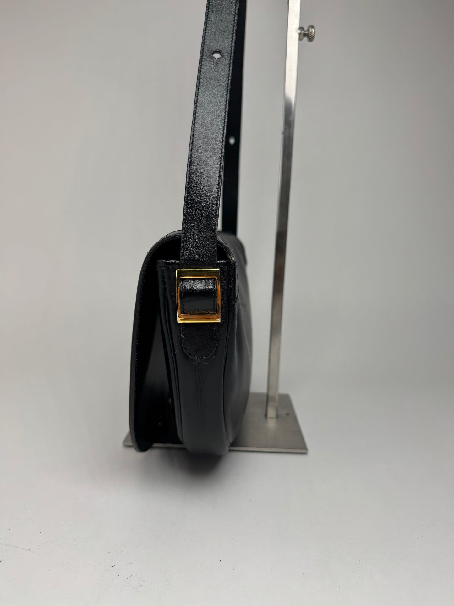 Sac Dior vintage en cuir noir