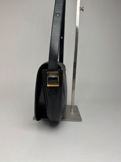 Sac Dior vintage en cuir noir