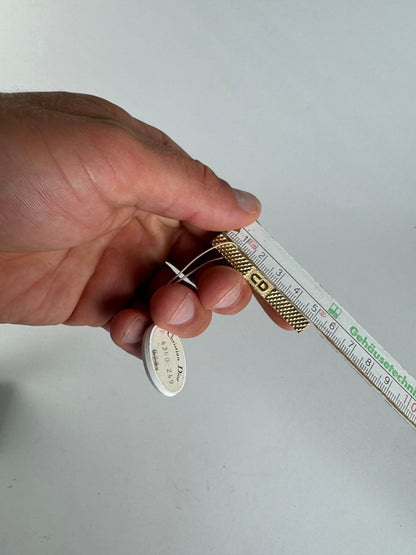 Vintage Dior Money / Tie clamp golden steel new