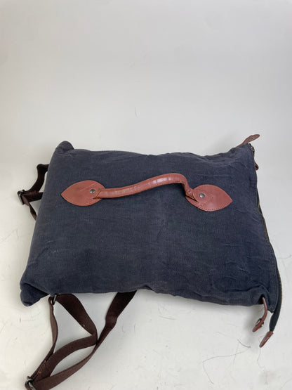 Vintage Issey Miyake Canvas Backpack Navy Brown