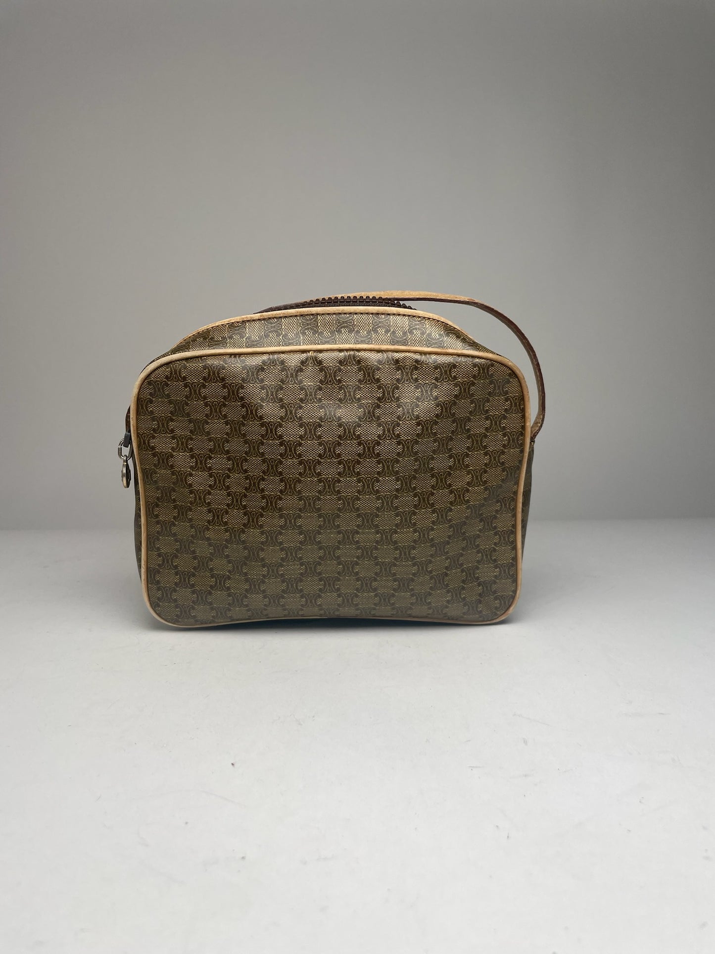 Vintage Celine Paris Triomphe Leather Monogram Bag