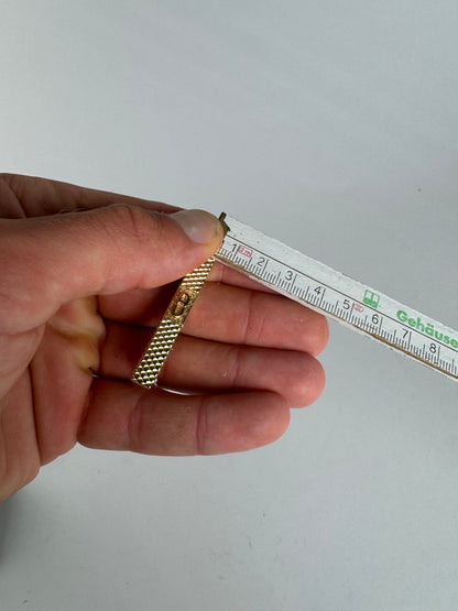 Vintage Dior Money / Tie clamp golden steel new