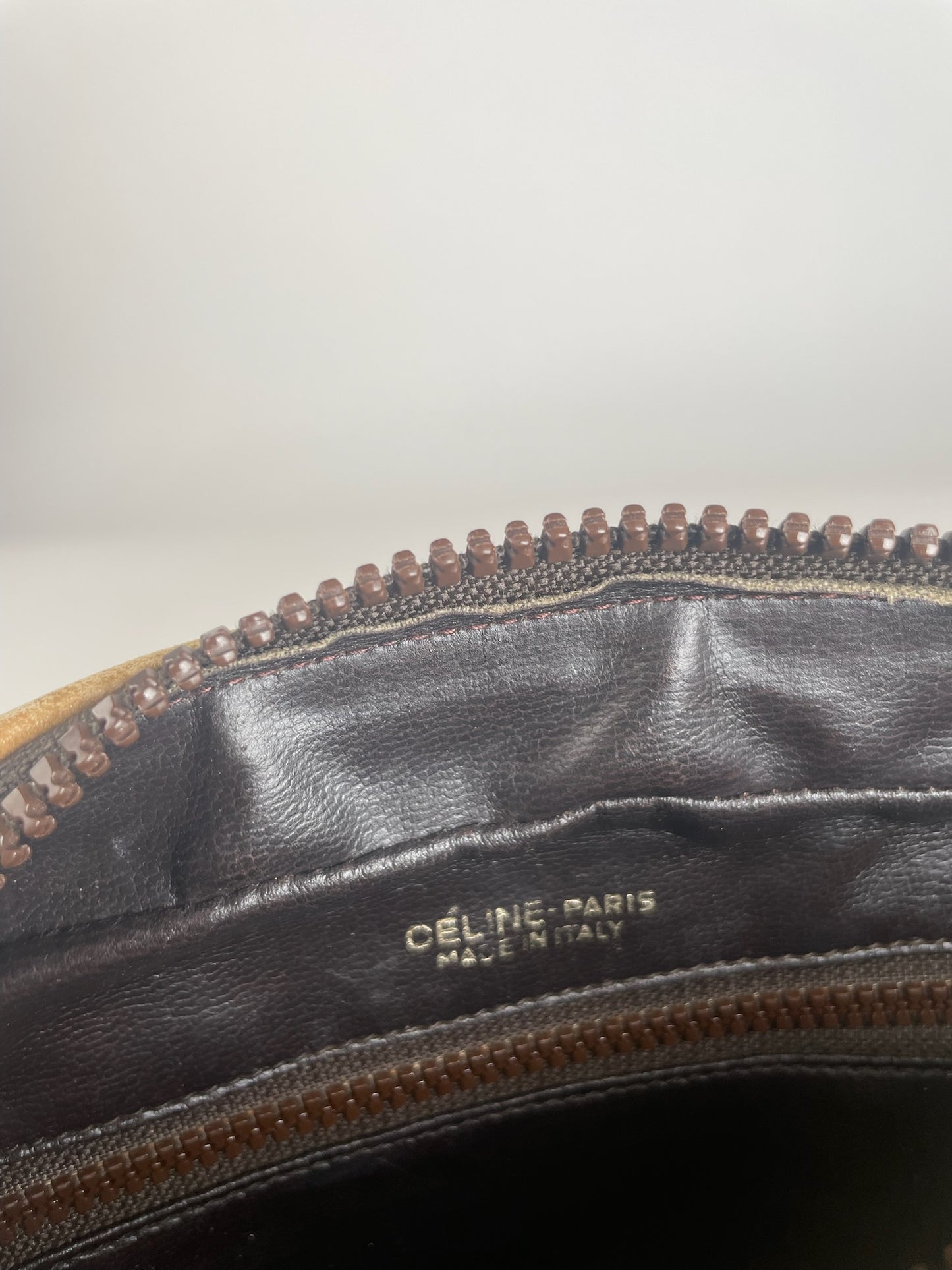 Vintage Celine Paris Triomphe Leather Monogram Bag