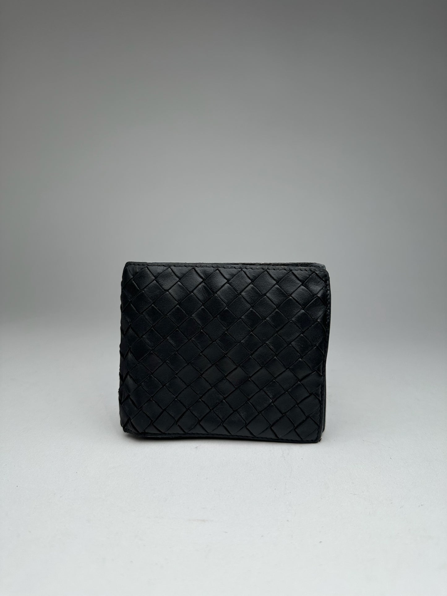 Vintage Bottega Veneta Leather Wallet Black