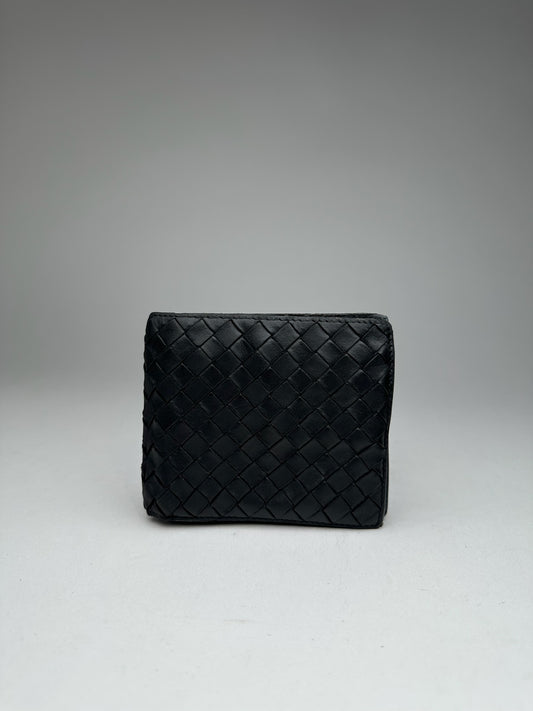 Vintage Bottega Veneta Leather Wallet Black