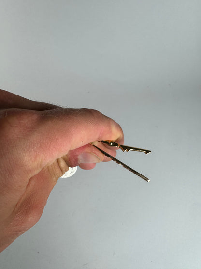 Vintage Dior Money / Tie clamp golden steel new