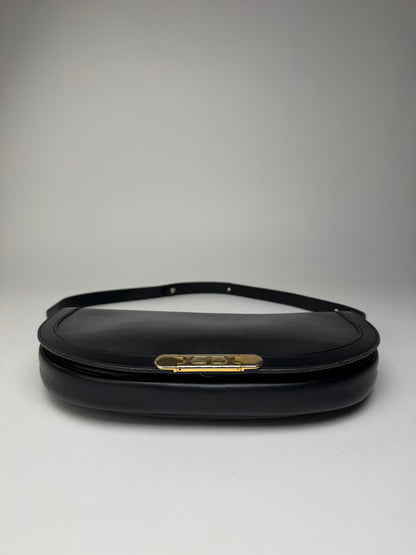 Sac Dior vintage en cuir noir