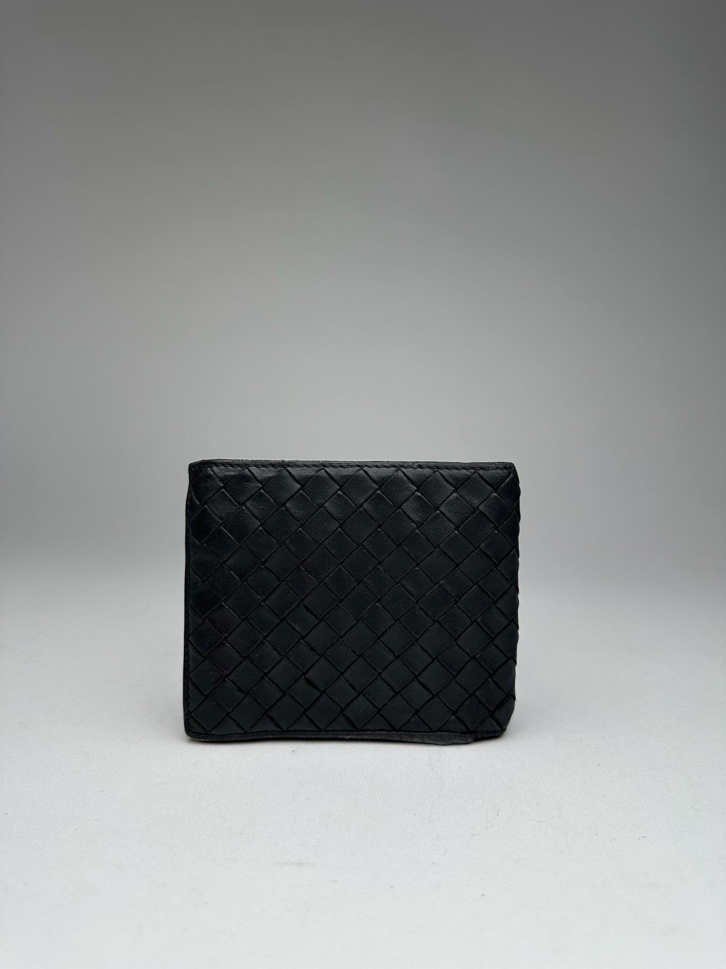 Vintage Bottega Veneta Leather Wallet Black