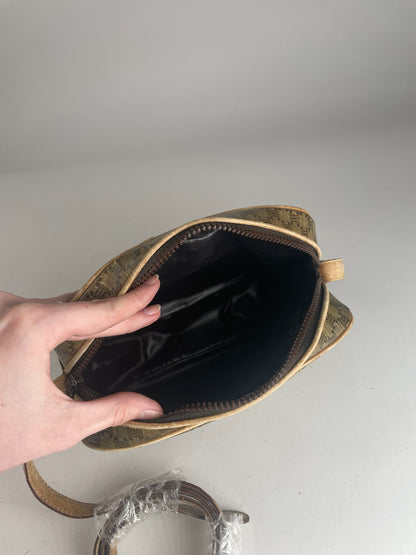 Vintage Celine Paris Triomphe Leather Monogram Bag