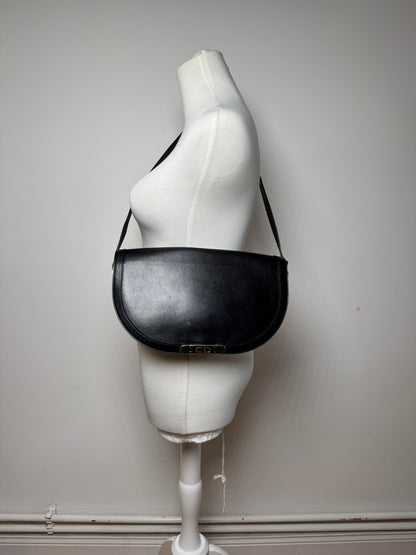 Sac Dior vintage en cuir noir