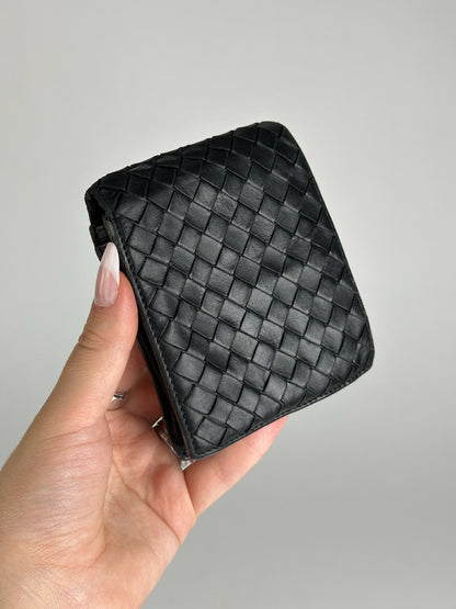 Vintage Bottega Veneta Leather Wallet Black