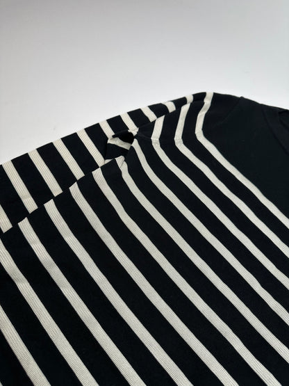 Vintage Jean Paul Gaultier Wool Sweater Striped Black / White M