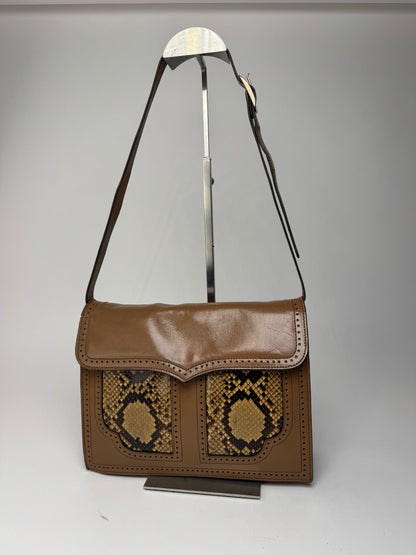 Vintage Yves Saint Laurent Leather snake bag brown