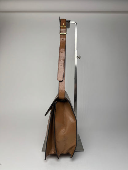 Vintage Yves Saint Laurent Leather snake bag brown