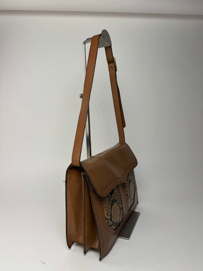 Vintage Yves Saint Laurent Leather snake bag brown