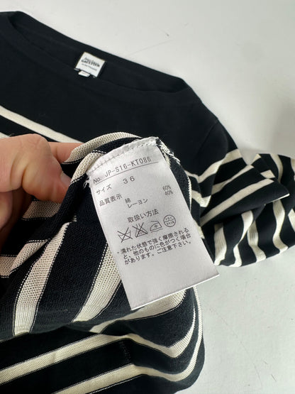 Vintage Jean Paul Gaultier Wool Sweater Striped Black / White M