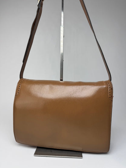 Vintage Yves Saint Laurent Leather snake bag brown