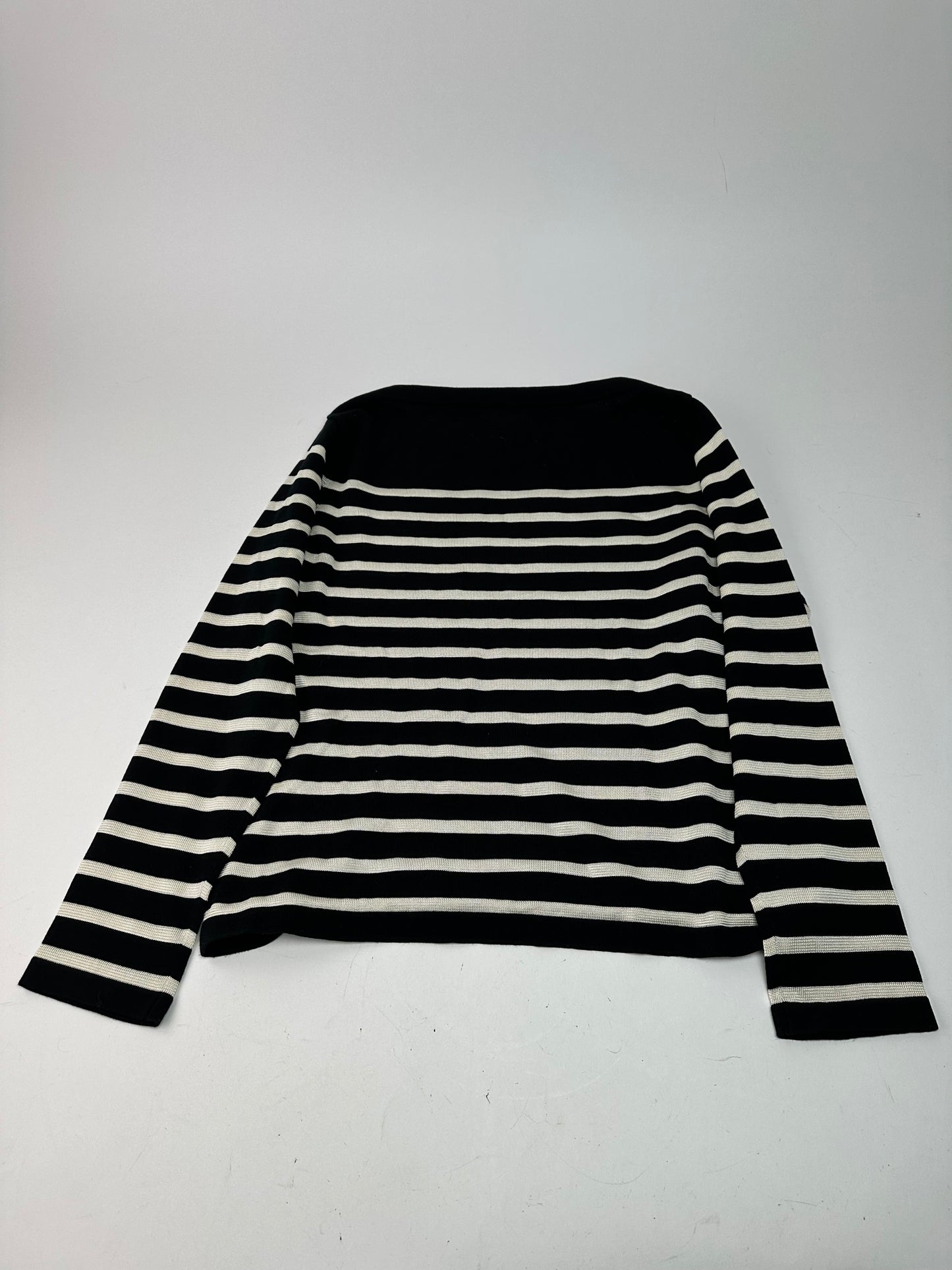 Vintage Jean Paul Gaultier Wool Sweater Striped Black / White M