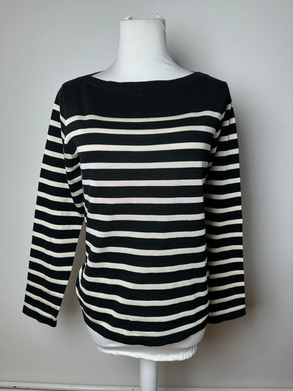Vintage Jean Paul Gaultier Wool Sweater Striped Black / White M