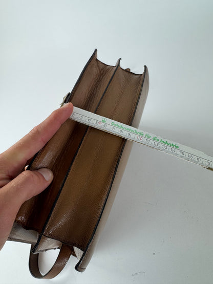 Vintage Yves Saint Laurent Leather snake bag brown