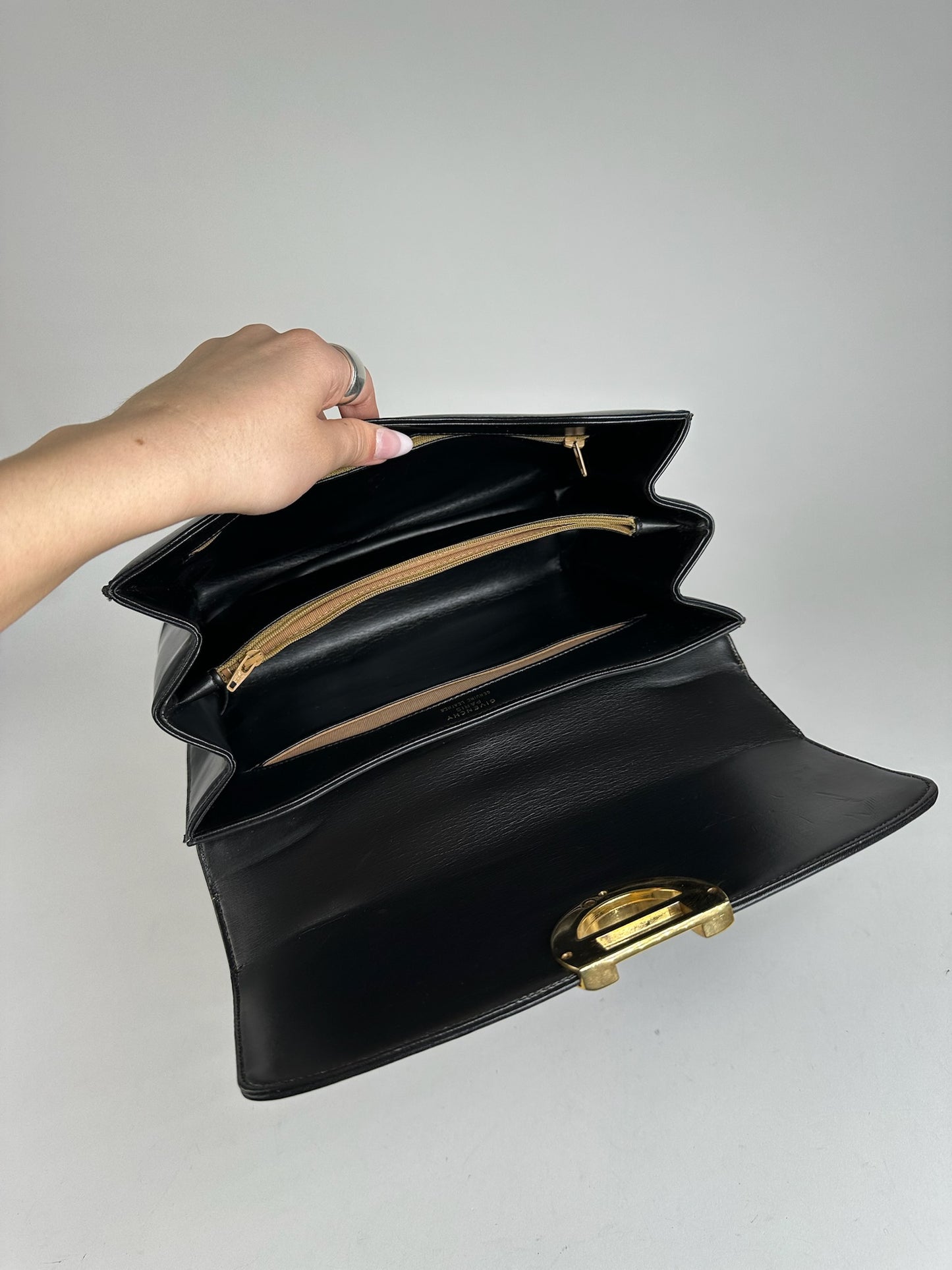 Vintage Givenchy 2Way Leather Bag black