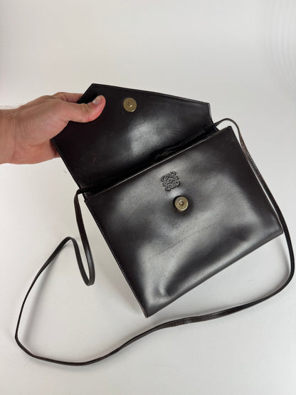 Vintage Loewe Madrid Leather bag brown