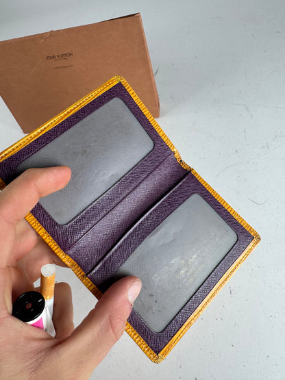 Vintage Louis Vuitton EPI Leather Card Holder Yellow