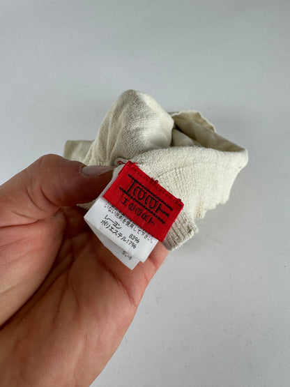 Vintage Issey Miyake Turtleneck Top Beige 38/M