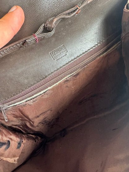 Vintage Loewe Madrid Leather bag brown