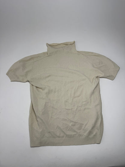 Vintage Issey Miyake Turtleneck Top Beige 38/M