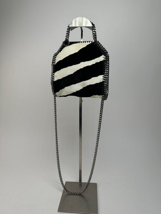 Vintage Stella Mc Cartney Zebra 2Way Falabella Bag Black White