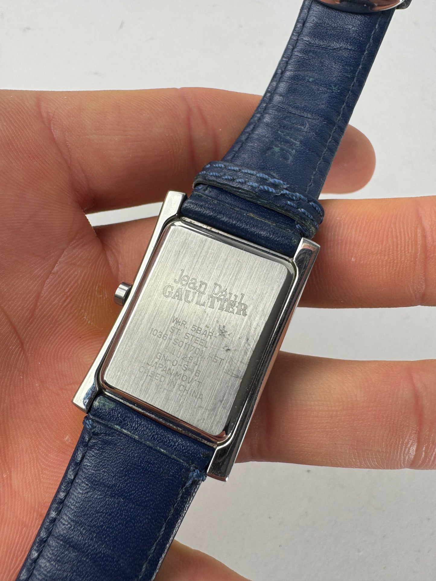 Vintage Jean Paul Gaultier Quartz Watch Navy silver