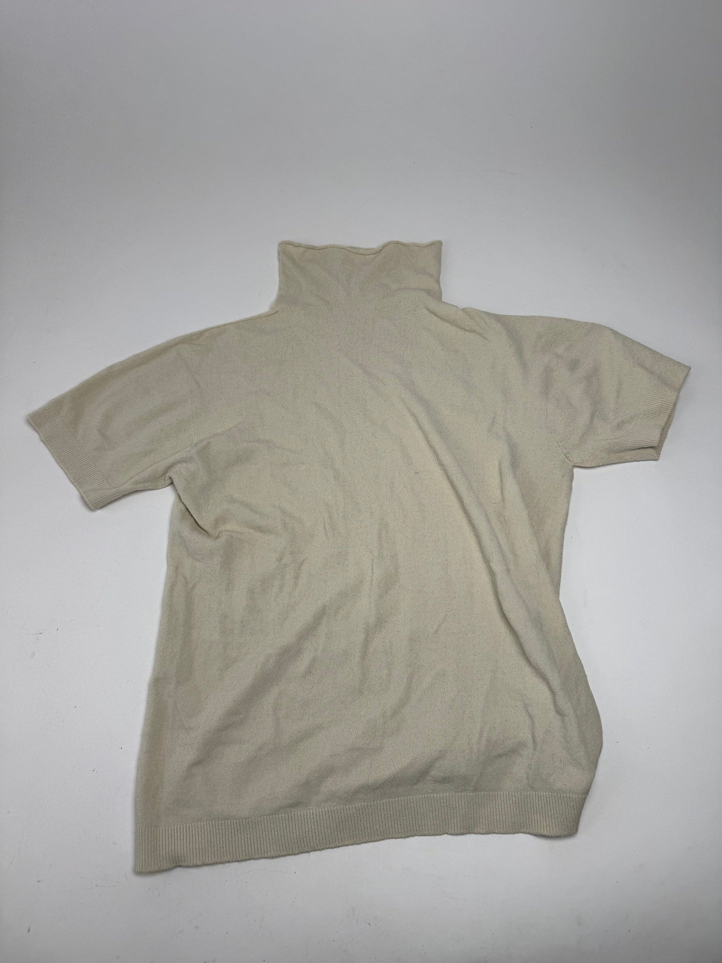 Vintage Issey Miyake Turtleneck Top Beige 38/M