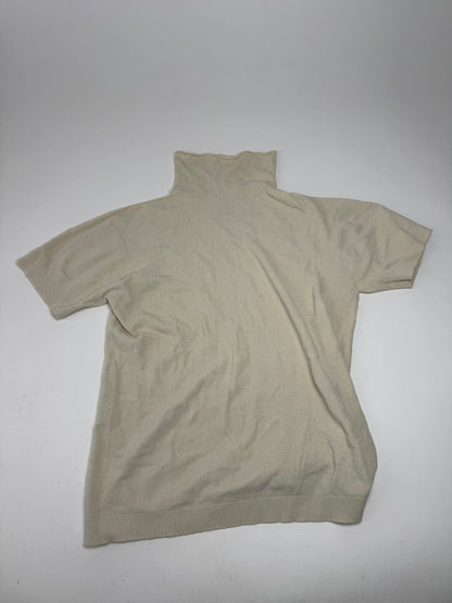 Vintage Issey Miyake Turtleneck Top Beige 38/M