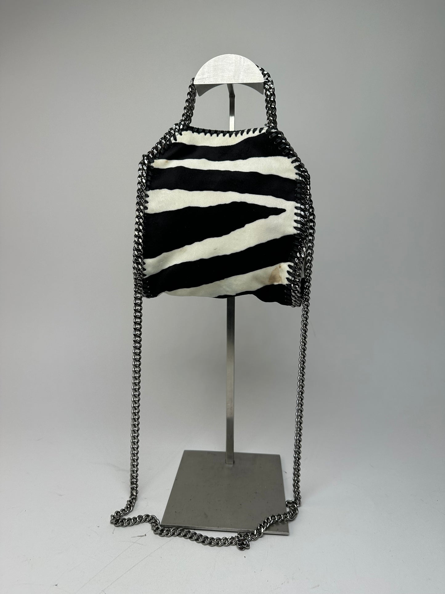 Vintage Stella Mc Cartney Zebra 2Way Falabella Bag Black White