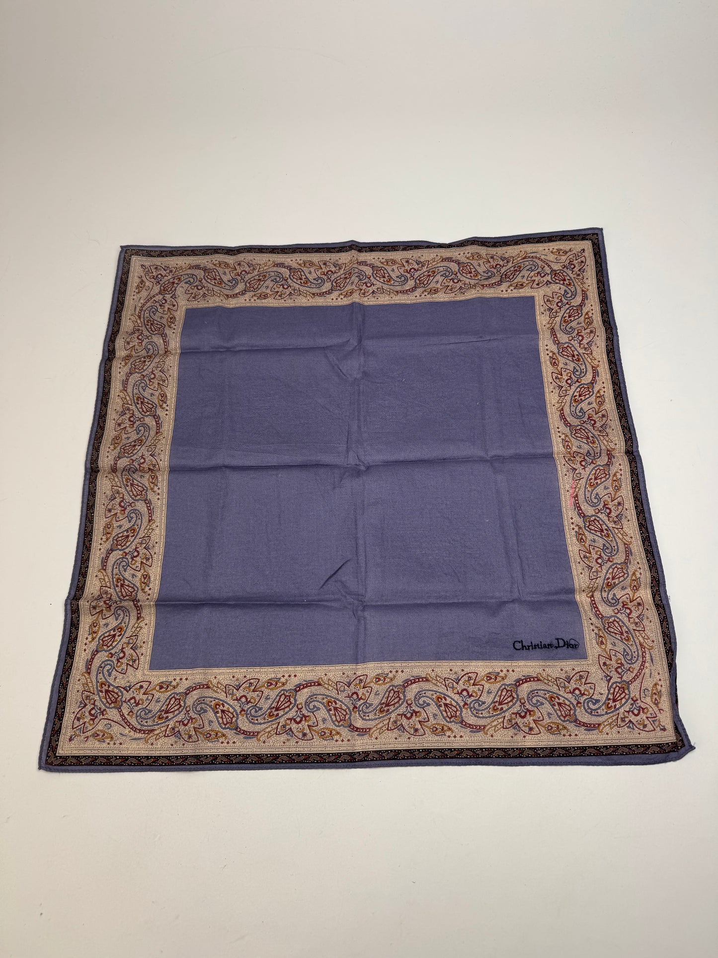 Vintage Dior Scarf Purple Brown