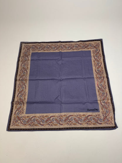 Vintage Dior Scarf Purple Brown