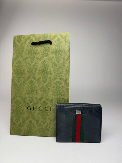 Vintage Gucci leather wallet black