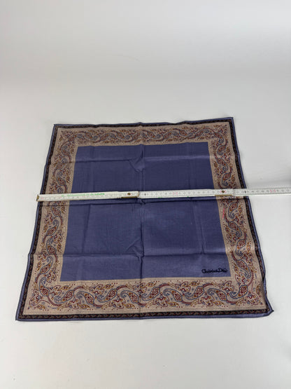 Vintage Dior Scarf Purple Brown