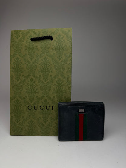 Vintage Gucci leather wallet black