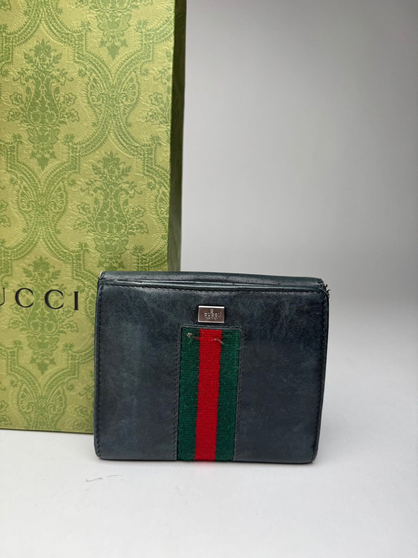Vintage Gucci leather wallet black