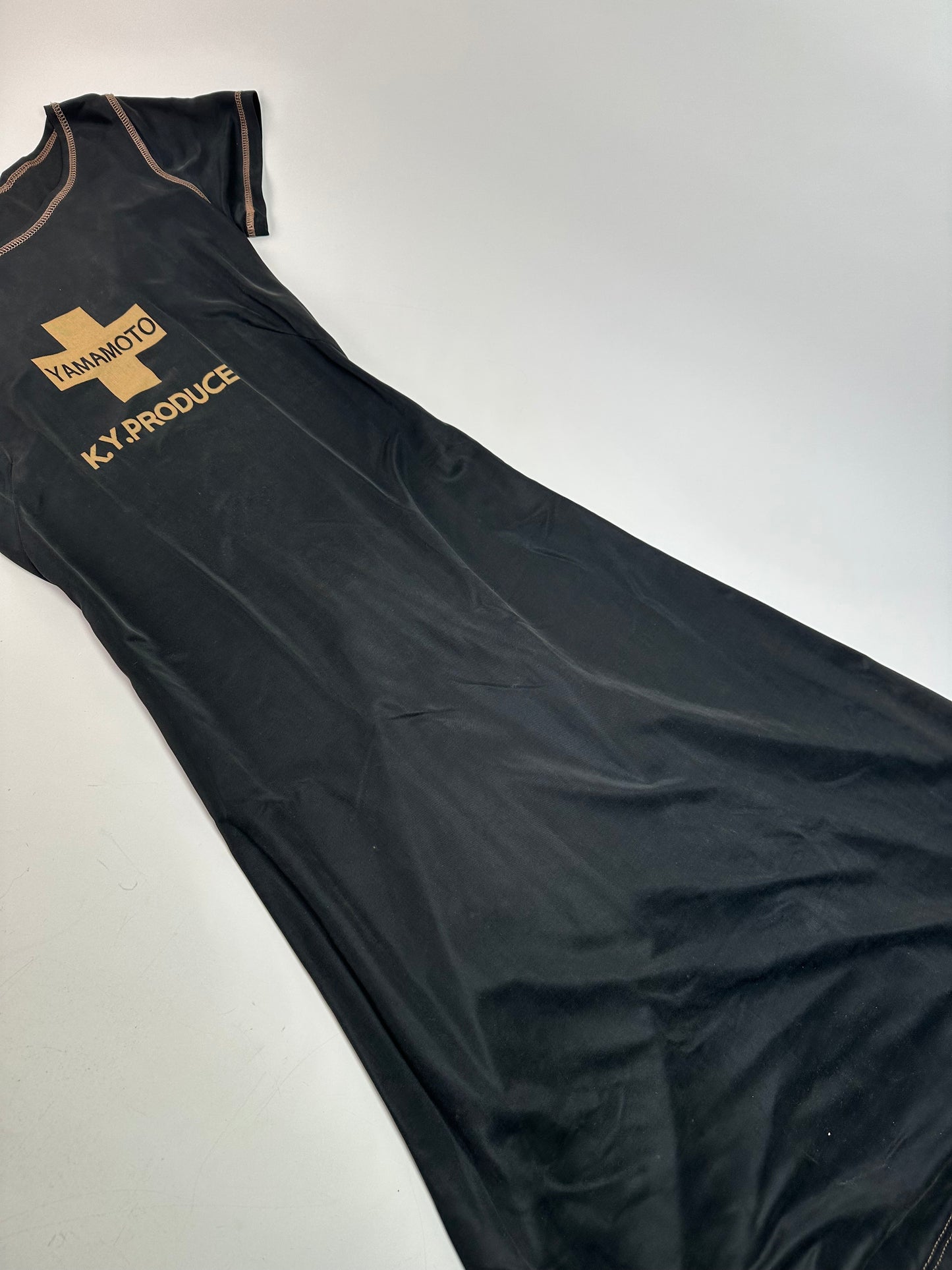 Vintage Kansai Yamamoto K.Y.PRODUCE Dress Black Gold M