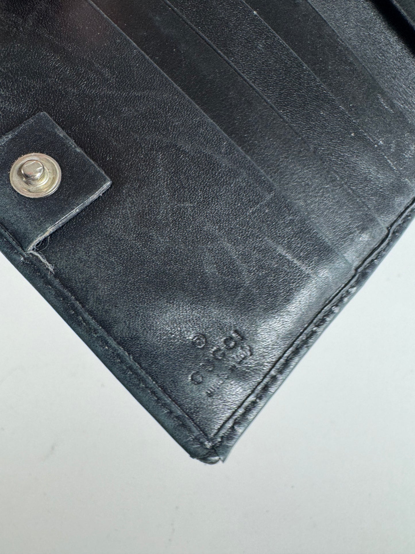 Vintage Gucci leather wallet black