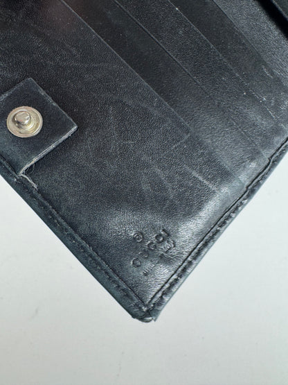 Vintage Gucci leather wallet black