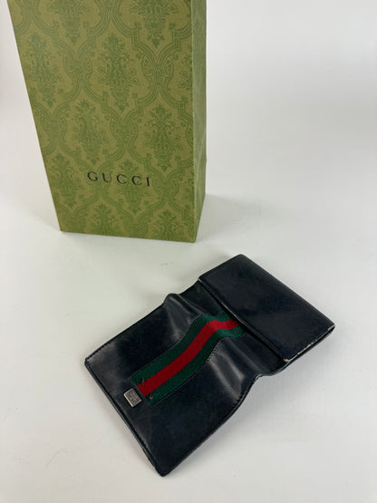 Vintage Gucci leather wallet black