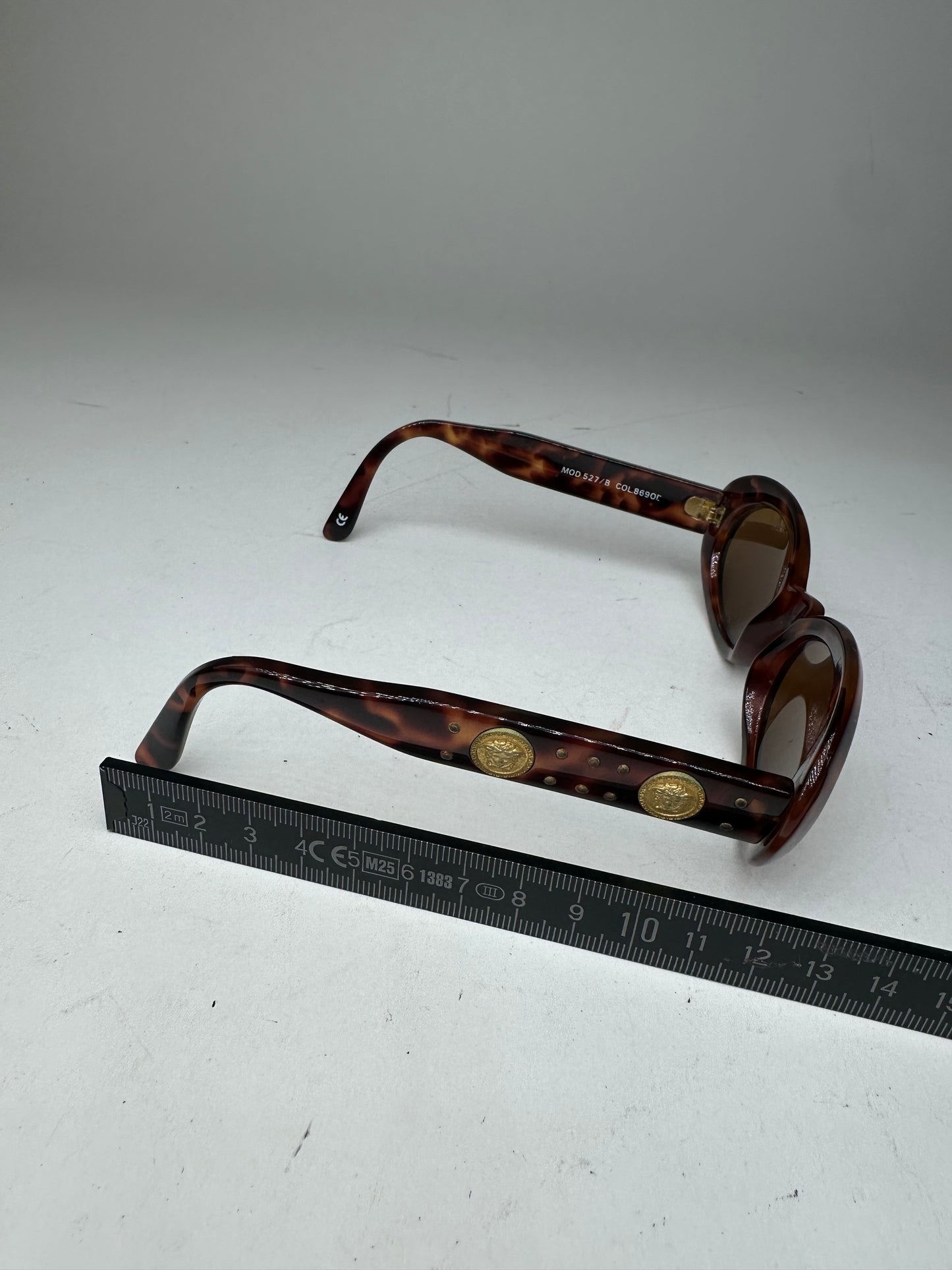 Vintage Gianni Versace Leopard Sunglasses Brown