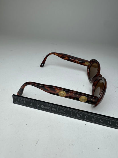 Vintage Gianni Versace Leopard Sunglasses Brown
