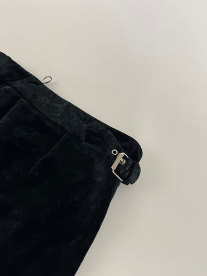 Vintage Emilio Pucci Velvet Skirt Black IT40